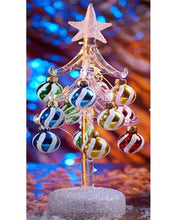 Load image into Gallery viewer, Glass Christmas Tree Light Up 10"