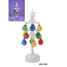 Load image into Gallery viewer, Glass Christmas Tree Light Up 10"