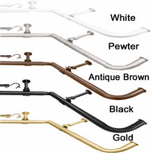 Load image into Gallery viewer, 1" Diameter Adjustable Bay Window Rod Set