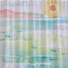 Load image into Gallery viewer, By The Sea Fabric Shower Curtains By Kathy Davis