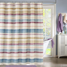 Load image into Gallery viewer, Caymen Stripe Fabric Shower Curtain