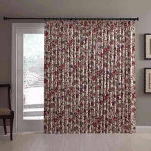Load image into Gallery viewer, Cornwall Jacobean Floral Thermal Insulated Pinch Pleated Patio Panel