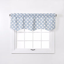 Load image into Gallery viewer, Crystal Lined Embroidered Scalloped Valance