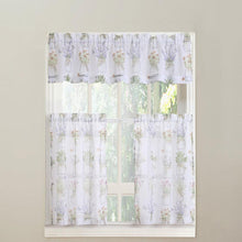 Load image into Gallery viewer, Eve's Garden Sheer Kitchen Tiers and Valance