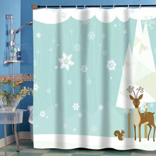 Load image into Gallery viewer, Forrest Friends Fabric Shower Curtain