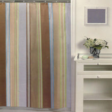 Load image into Gallery viewer, Hyannis Stripe Fabric Shower Curtain