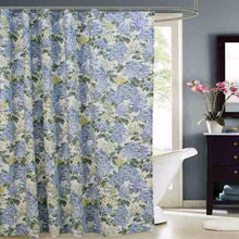 Load image into Gallery viewer, Hydrangea Fabric Shower Curtain