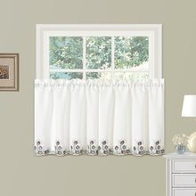 Load image into Gallery viewer, Peacock Kitchen Tier, Valance and Swags