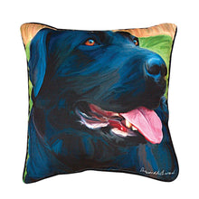 Load image into Gallery viewer, Handsome Black Lab Pillow