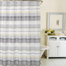 Load image into Gallery viewer, Spring Garden Stripe Fabric Shower Curtain