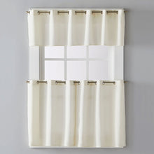 Load image into Gallery viewer, Trio Grommet Top Tier and Valance