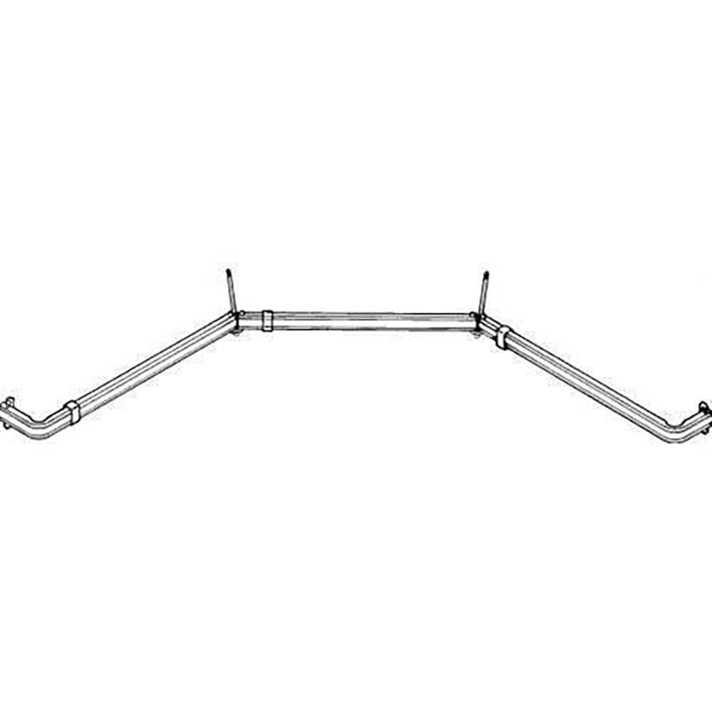 Single Bay Window Lock Seam Curtain Rod by Kirsch