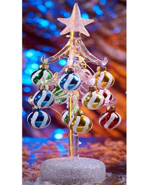Glass Christmas Tree Light Up 10