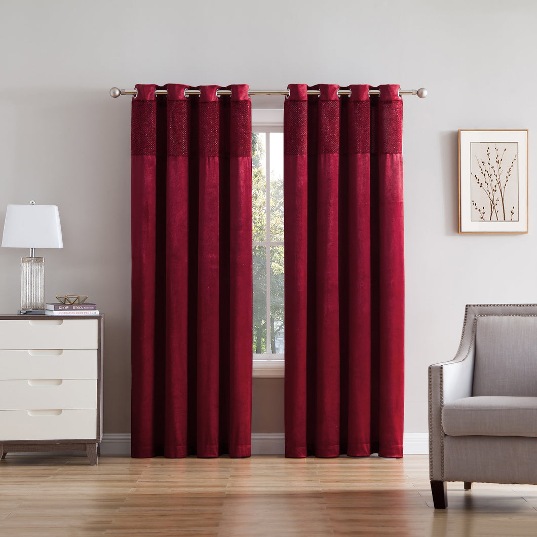 Alisa Velvet Grommet Top Panels