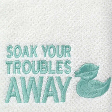 Load image into Gallery viewer, Bath Words Fabric Shower Curtain
