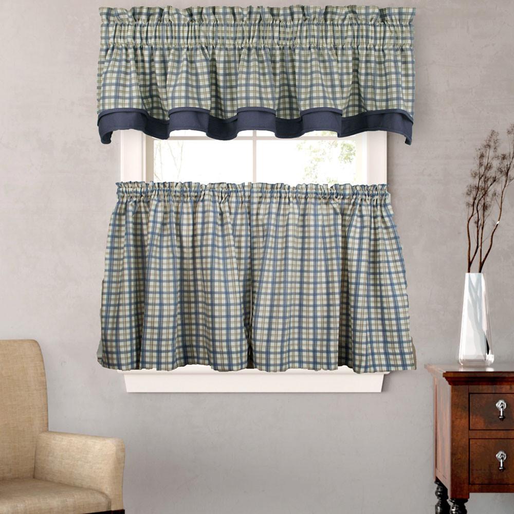 Bristol Plaid Tier & Valance