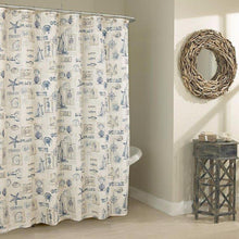 Load image into Gallery viewer, By The Sea Fabric Shower Curtain
