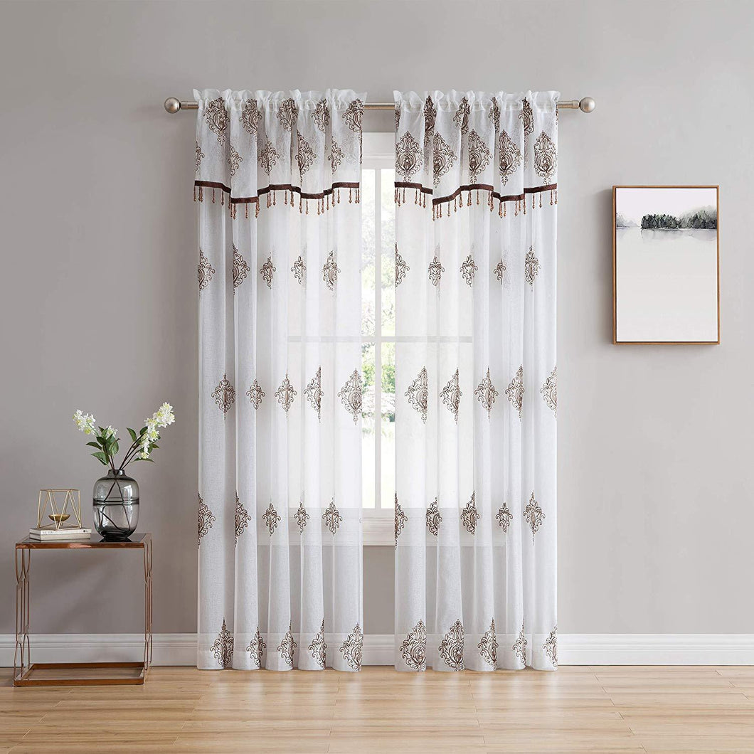 Camila Sheer Embroidered Panel