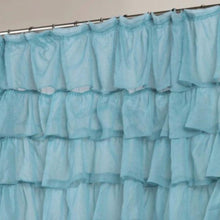 Load image into Gallery viewer, Carmen Ruffled Fabric Shower Curtain
