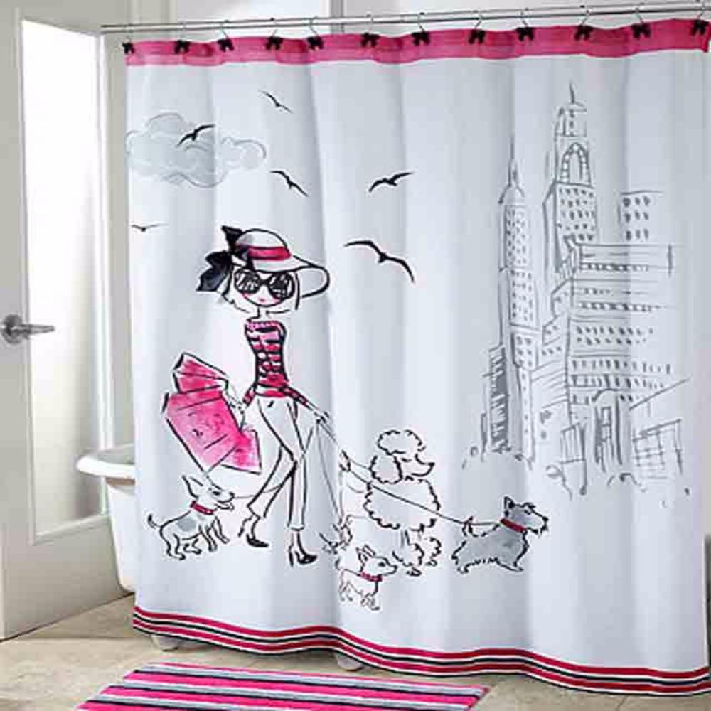 Chloe Fabric Shower Curtain