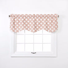 Load image into Gallery viewer, Crystal Lined Embroidered Scalloped Valance
