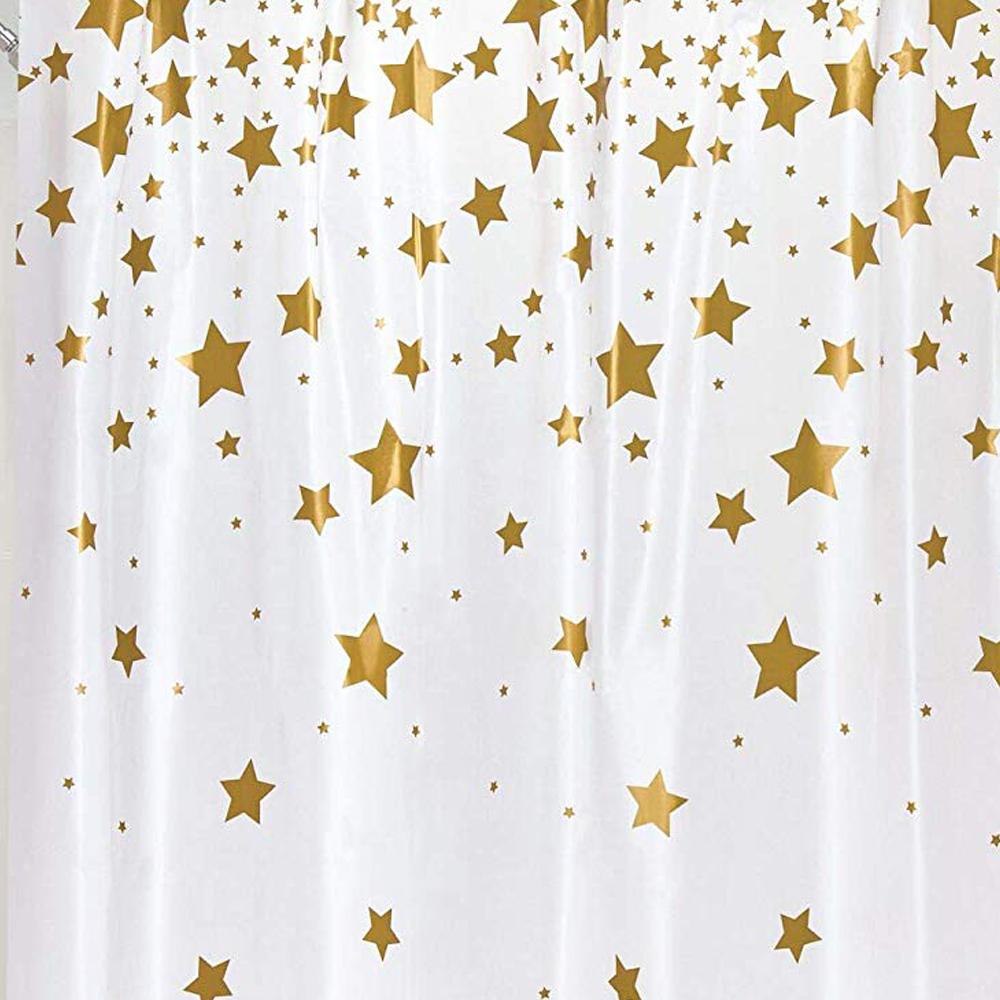 Falling Stars PEVA Bathroom Shower Curtain