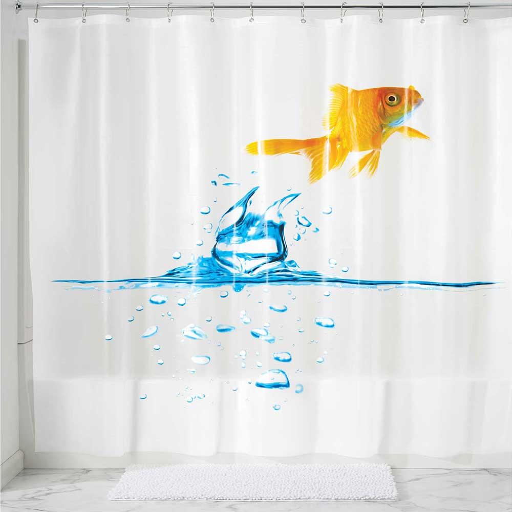 Finn Goldfish PEVA Shower Curtain