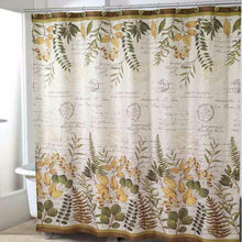 Load image into Gallery viewer, Foliage Garden Fabric Shower Curtain
