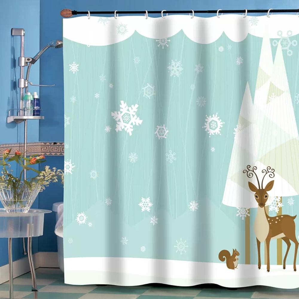 Forrest Friends Fabric Shower Curtain