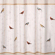Load image into Gallery viewer, Gilded Birds Fabric Shower Curtain

