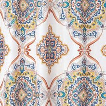 Load image into Gallery viewer, Henna Medallion Fabric Shower Curtain
