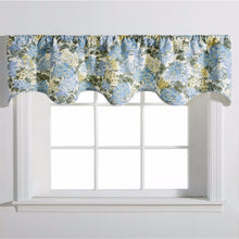 Load image into Gallery viewer, Hydrangea Lined Scalloped Valance
