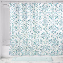 Load image into Gallery viewer, Kenzie Floral Fabric Shower Curtain
