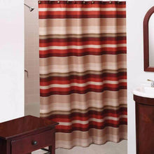 Load image into Gallery viewer, Madison Stripe Fabric Shower Curtain
