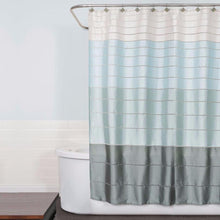 Load image into Gallery viewer, Modena Stripe Pastel Fabric Shower Curtain
