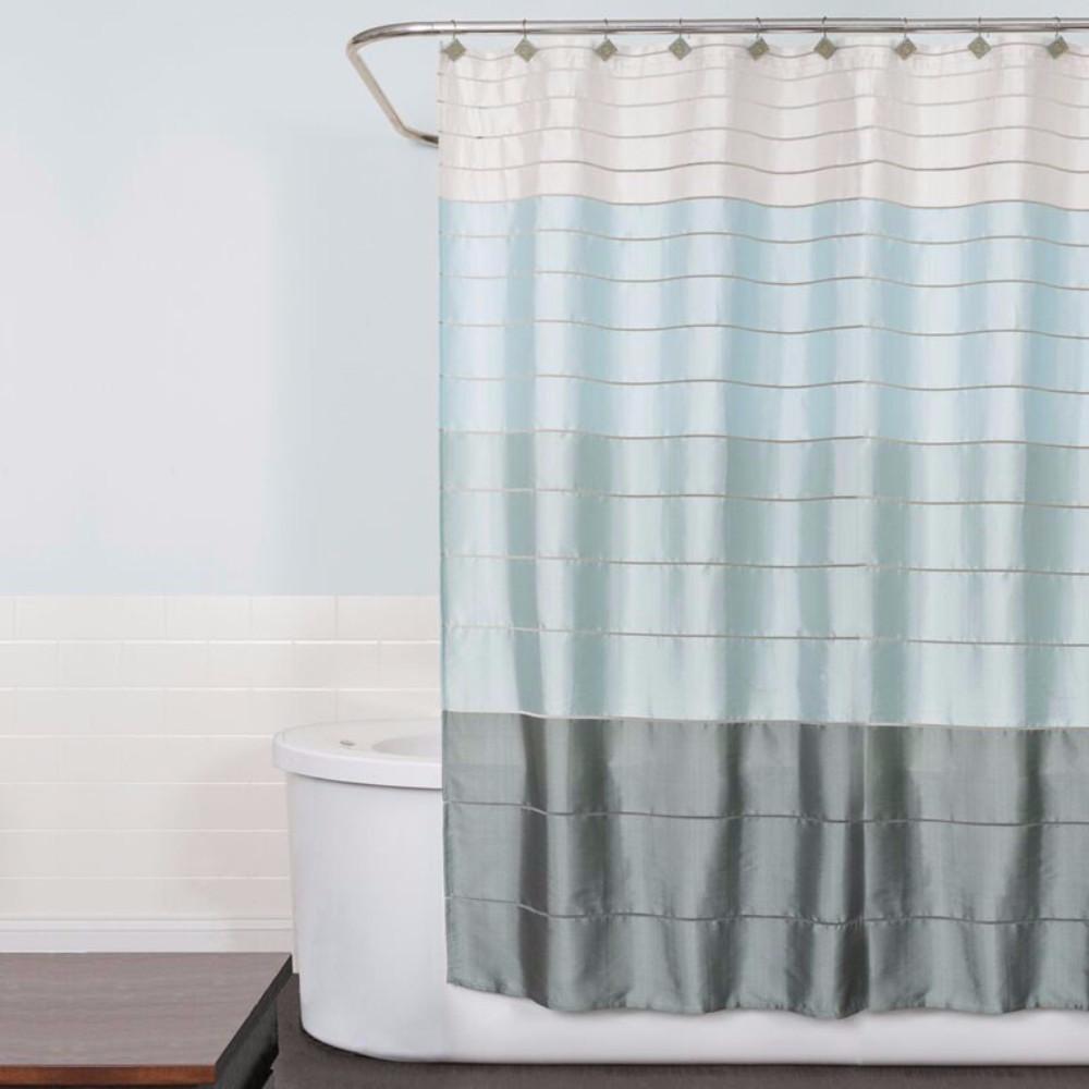 Modena Stripe Pastel Fabric Shower Curtain