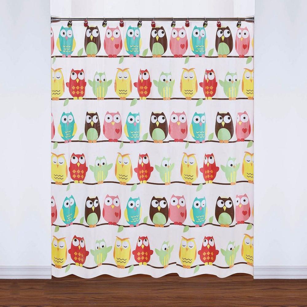 Owl Peva Shower Curtain