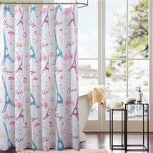 Load image into Gallery viewer, Paris Fabric Shower Curtain
