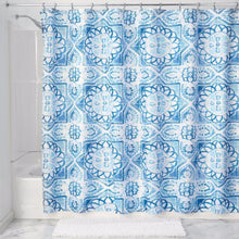 Load image into Gallery viewer, Spanish Tile Fabric Shower Curtain Liner
