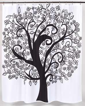 Tree Of Life Fabric Shower Curtain