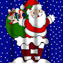 Load image into Gallery viewer, Up On The Rooftop Fabric Shower Curtain
