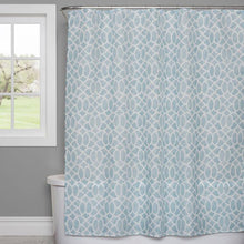 Load image into Gallery viewer, Watercolor Lattice Fabric Shower Curtain
