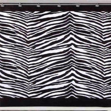 Load image into Gallery viewer, Zebra Fabric Shower Curtain
