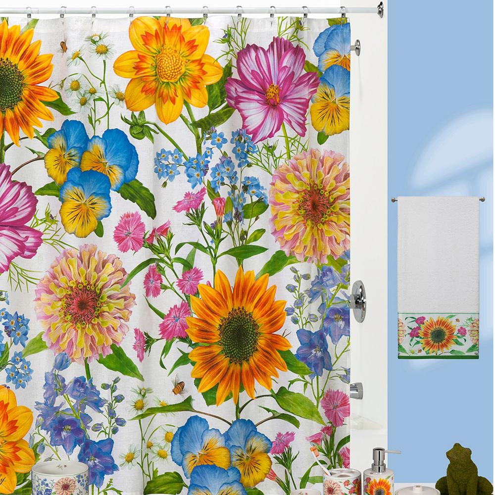 Perennial Fabric Shower Curtain